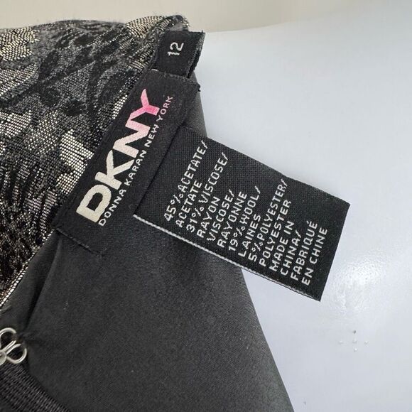 DKNY Metallic Damask Top Size 12 - Picture 6 of 9